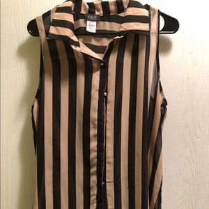 Brown and black stripes shirts
